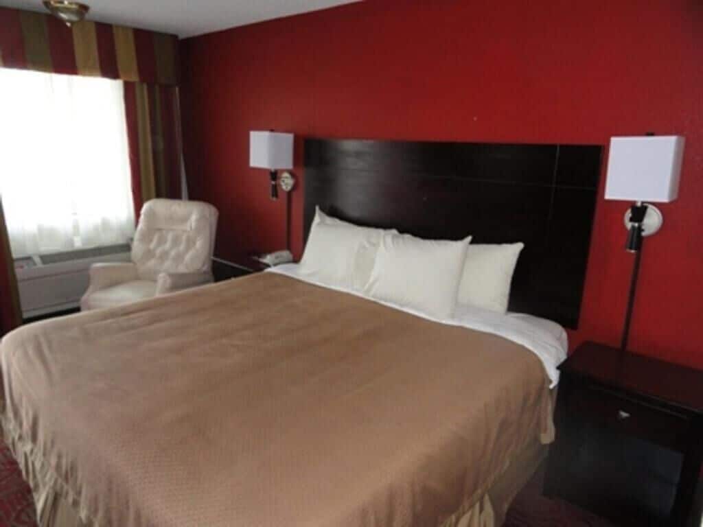 Premium bedding, desk, blackout curtains, free WiFi