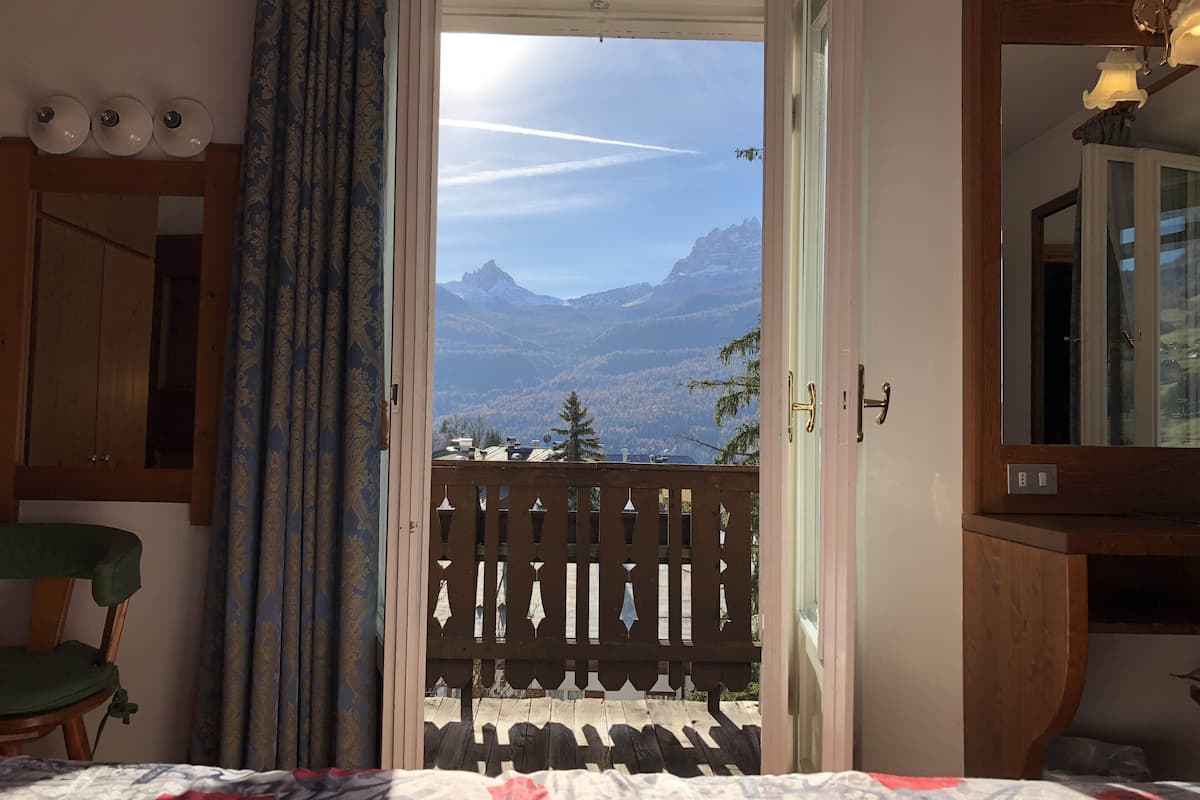panoramic double or twin room, balcony, mountain view | view from room