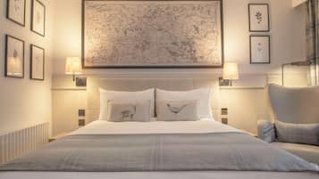 Premium bedding, down duvets, desk, iron/ironing board