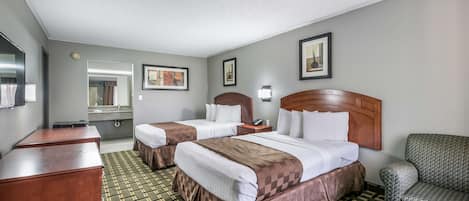 Desk, rollaway beds (surcharge), WiFi (free), bed sheets