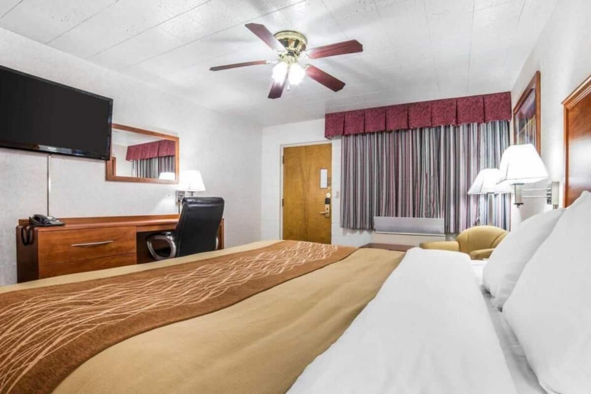 Desk, iron/ironing board, free WiFi, bed sheets