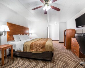 Standard Room, 1 King Bed, Non Smoking | Desk, iron/ironing board, free WiFi, bed sheets