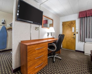 Desk, iron/ironing board, free WiFi, bed sheets