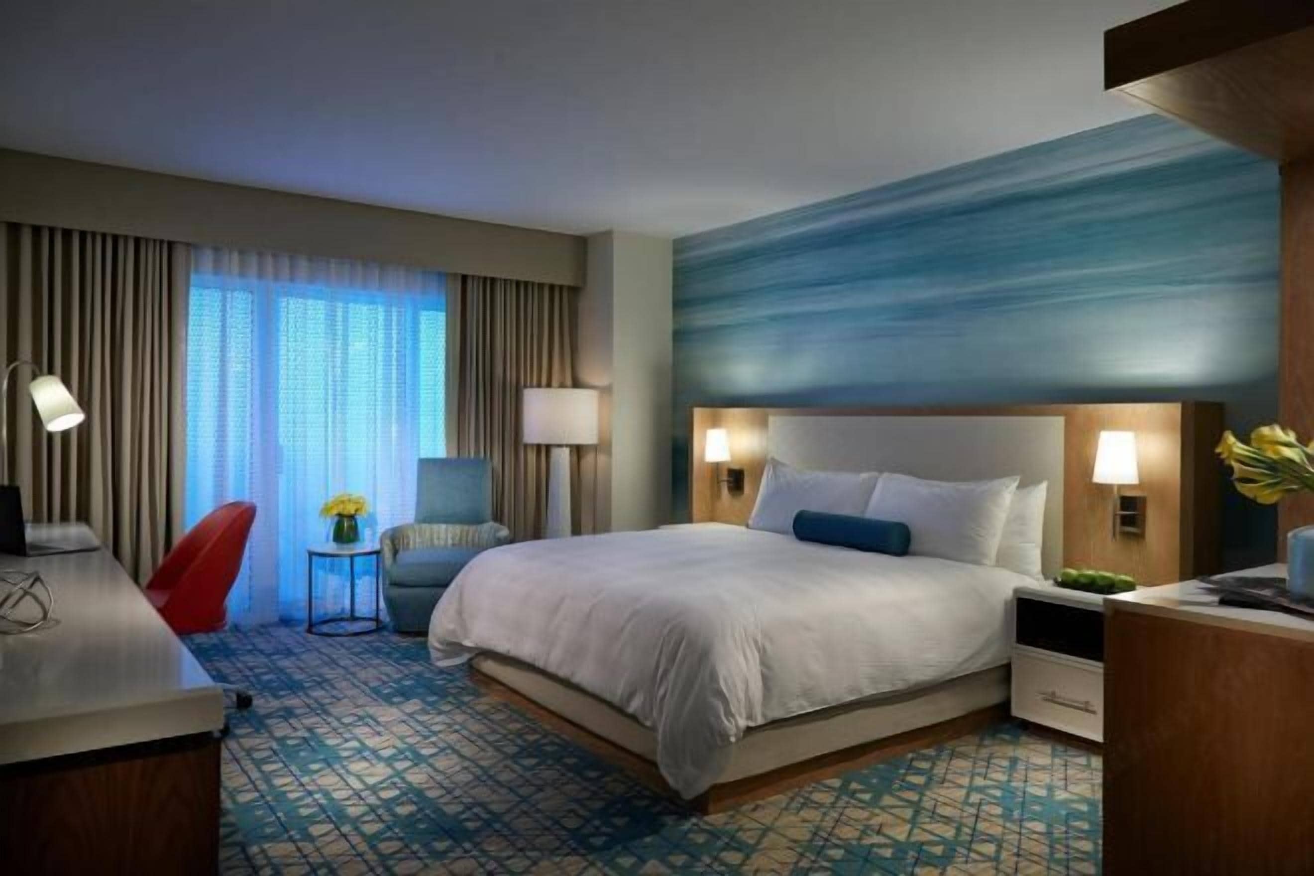 Premium bedding, pillowtop beds, in-room safe, desk