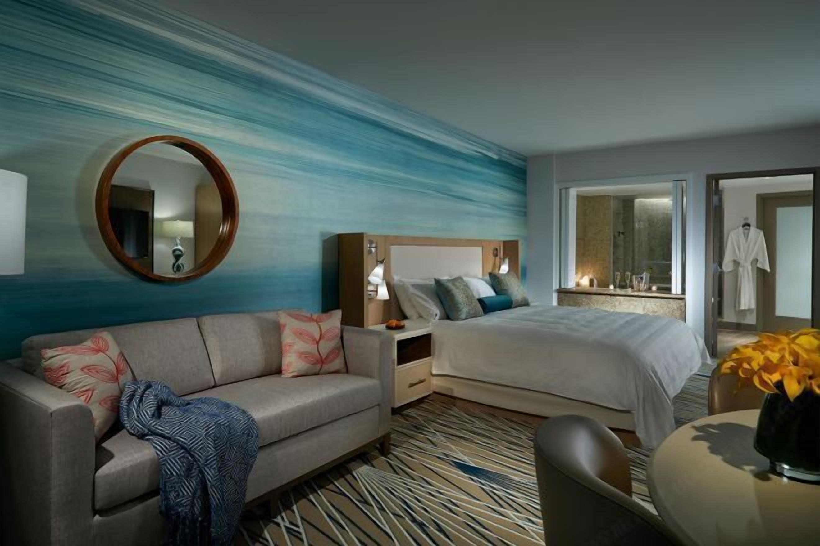 Premium bedding, pillowtop beds, in-room safe, desk