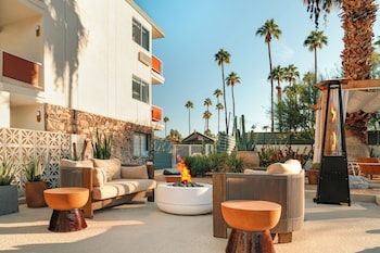 Fireplace at Royal Sun Palm Springs