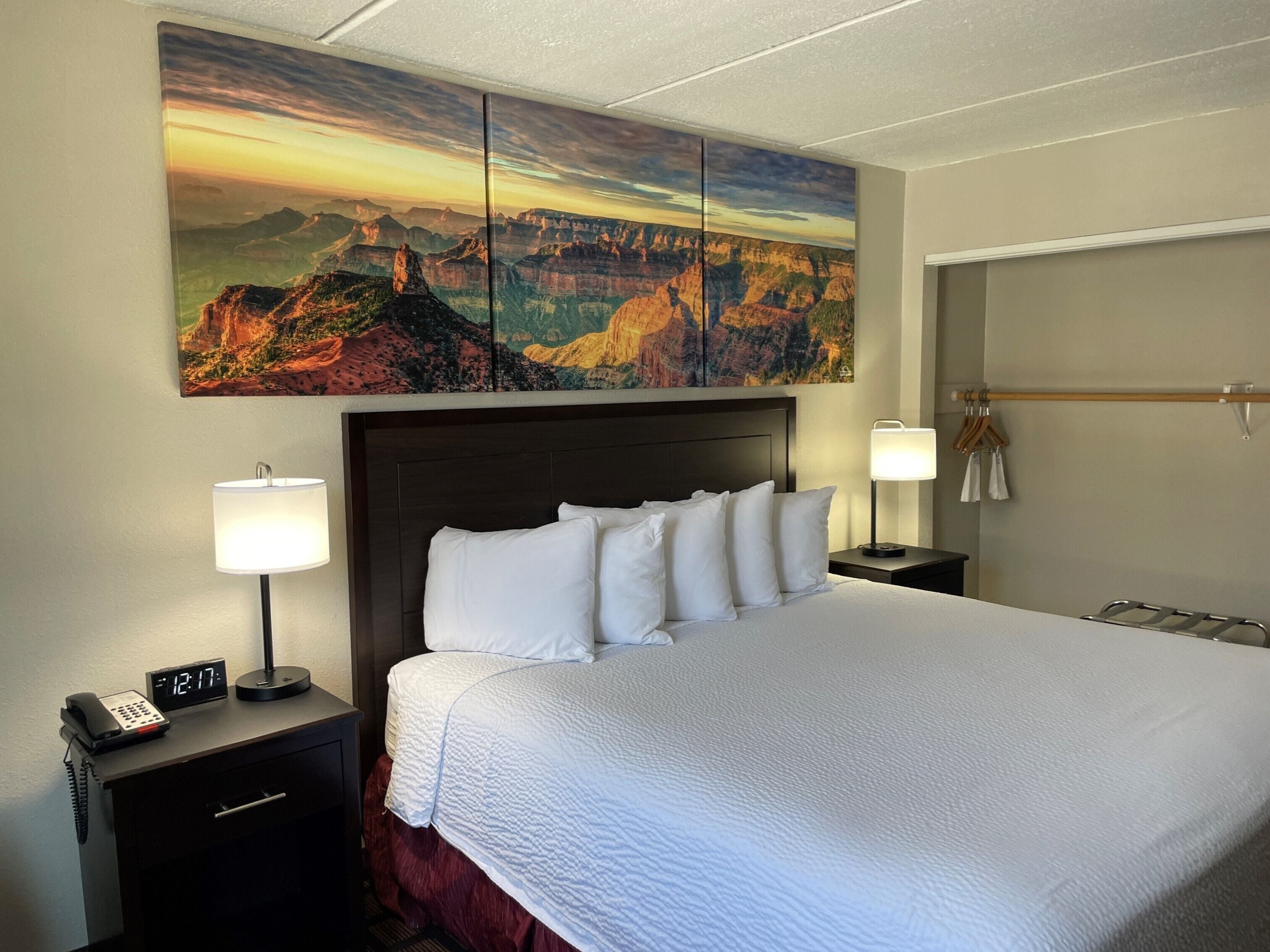 Pillow-top beds, desk, iron/ironing board, rollaway beds