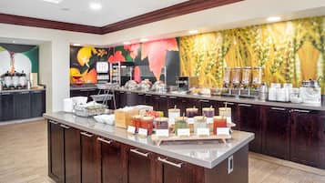Free daily buffet breakfast