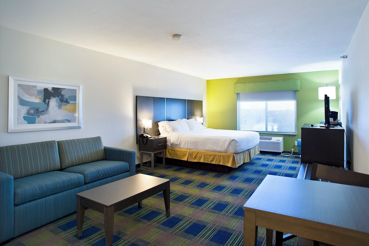 Suite, 1 King Bed | In-room safe, soundproofing, iron/ironing board, cribs (free)