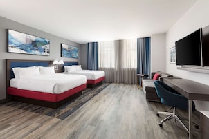 Premium bedding, pillowtop beds, in-room safe, desk