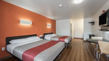 Free WiFi, bed sheets, alarm clocks