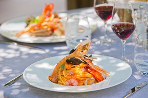 2 restaurants, lunch, dinner served; Mediterranean cuisine 
