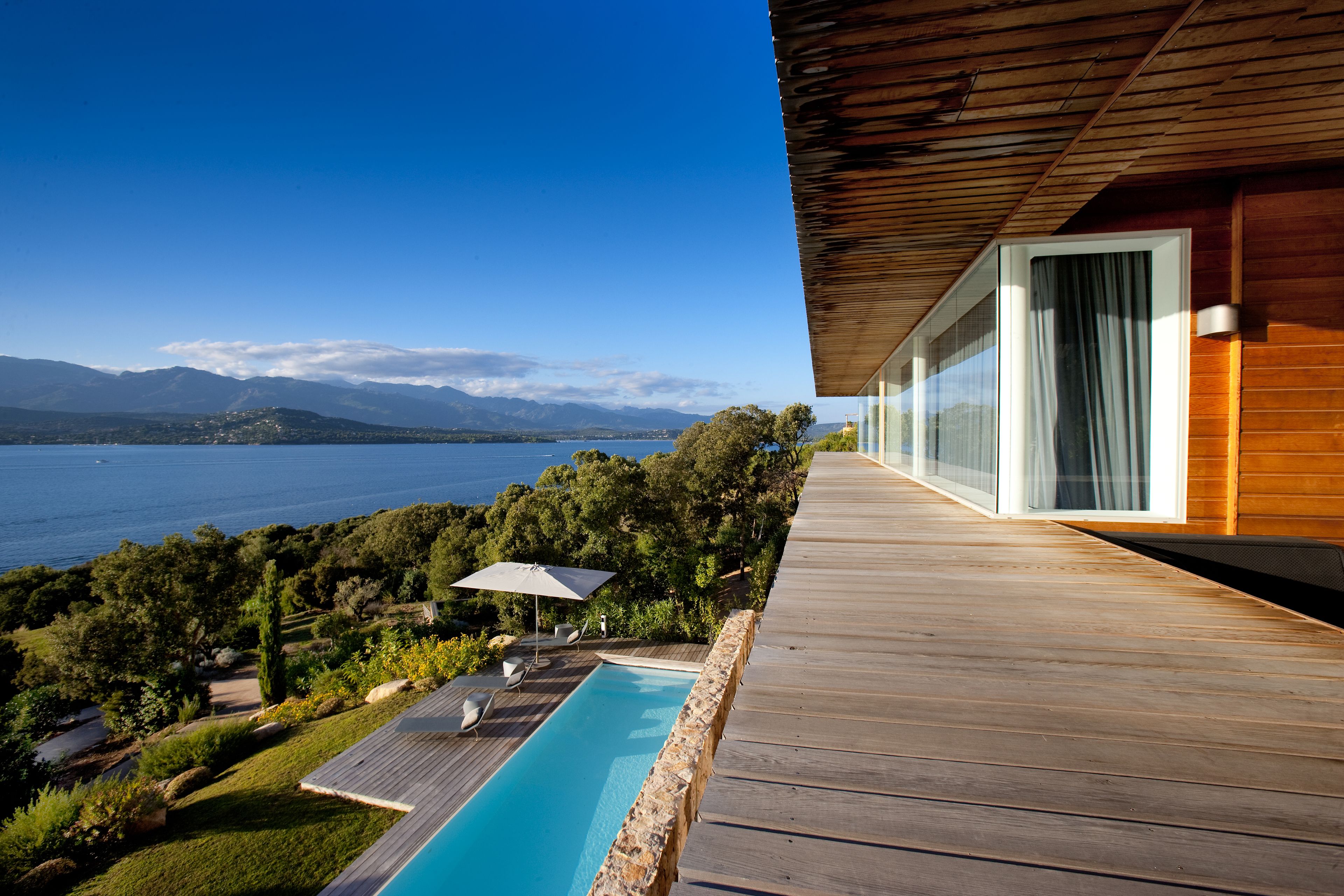 Villa, piscine privée, vue mer | Vue de la chambre