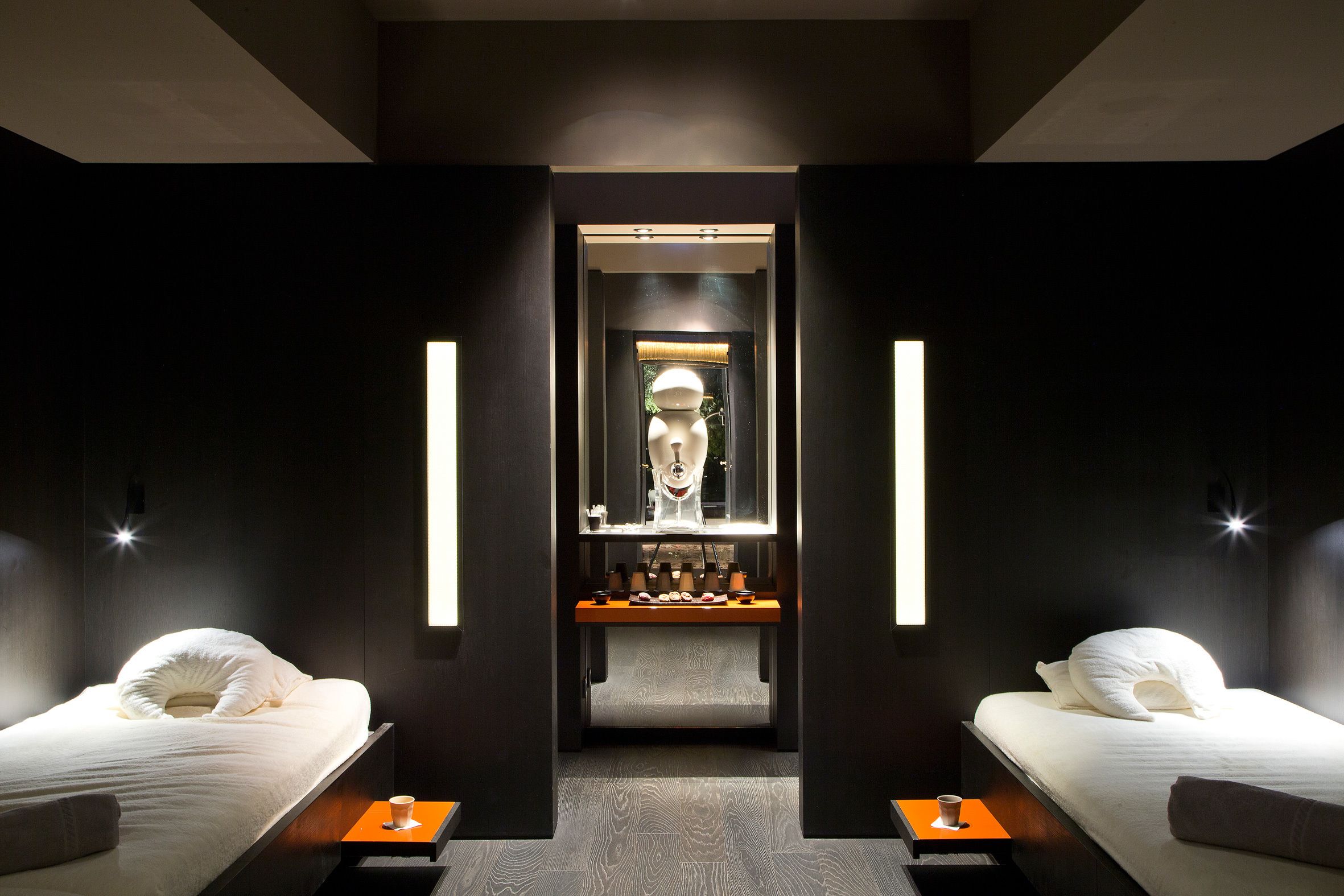 sauna, body treatments, facials, manicures and pedicures, massages