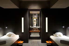 Un sauna, tratamientos corporales, tratamientos faciales