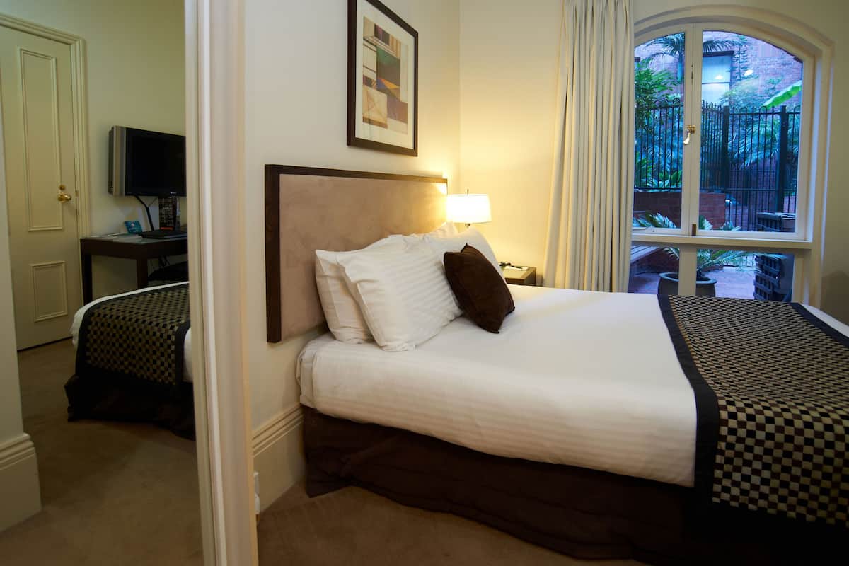 In-room safe, desk, iron/ironing board, cots/infant beds