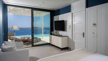 Suite – superior, privat basseng, sjøutsikt (Private Massage Room) | Utsikt fra rommet