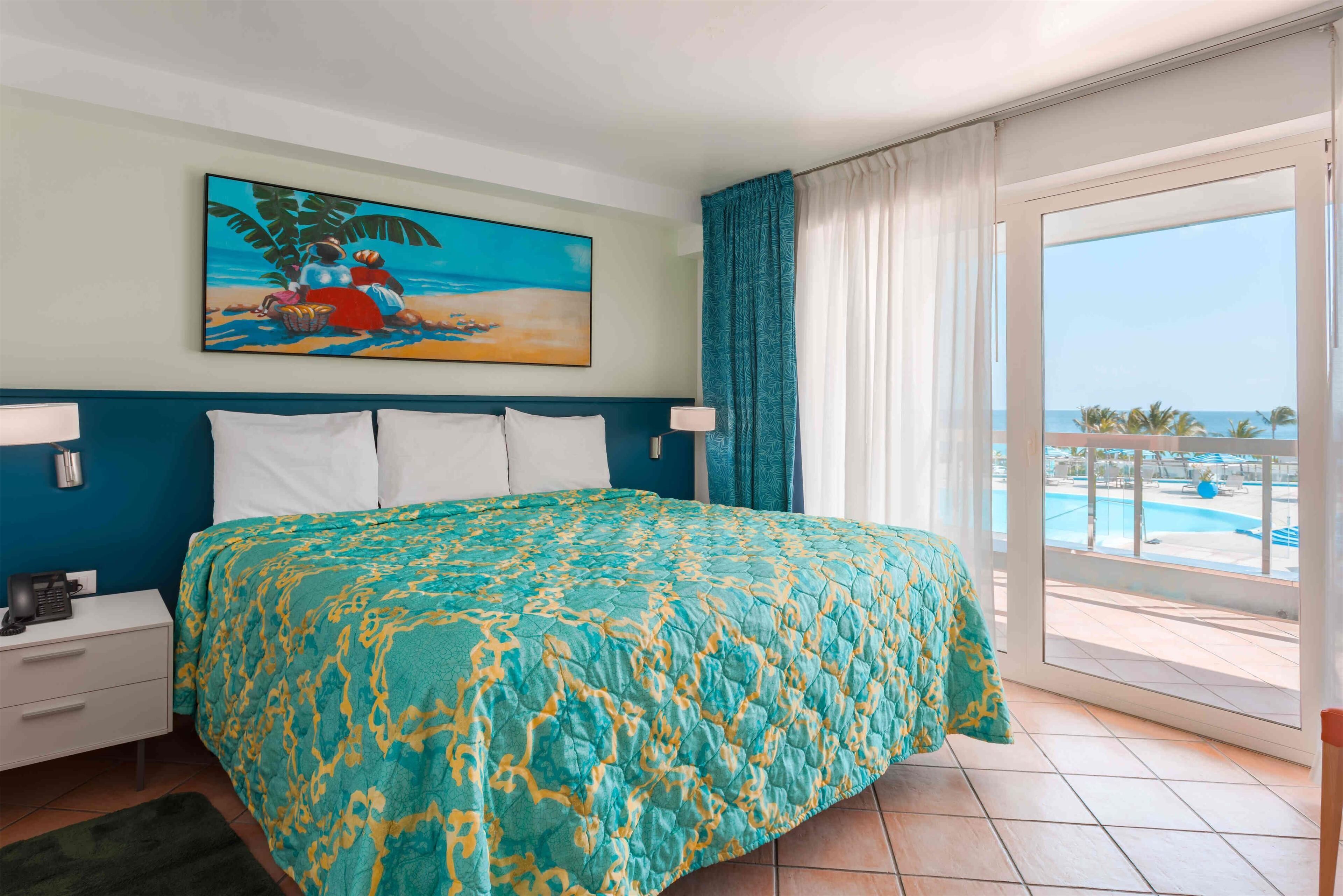 Suite, 3 Bedrooms, Balcony, Ocean View | Hypo-allergenic bedding available, in-room safe, desk, blackout drapes