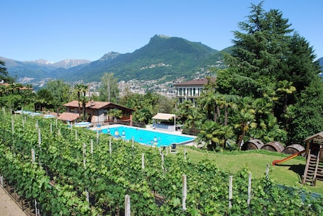 Alberca al aire libre por temporada