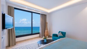 Rom – executive, 1 kingsize-seng, strandutsikt | Oppholdsområde