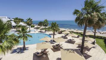 Indoor pool, 2 outdoor pools, free pool cabanas, pool umbrellas