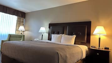 Pillowtop beds, desk, laptop workspace, blackout drapes
