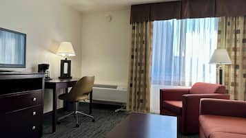 Suite, 1 King Bed, Non Smoking | Living area | LED TV