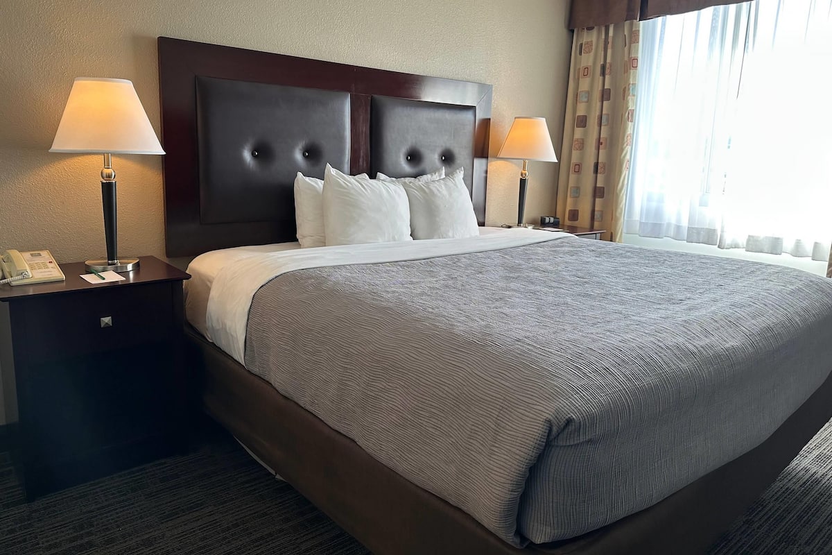 Colchones con pillow-top, escritorio y espacio para trabajar con laptop