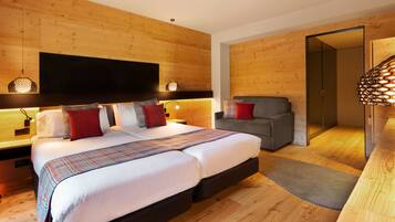 Een minibar, een kluis op de kamer, een bureau, gratis wifi