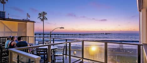 Vista a la playa o el mar