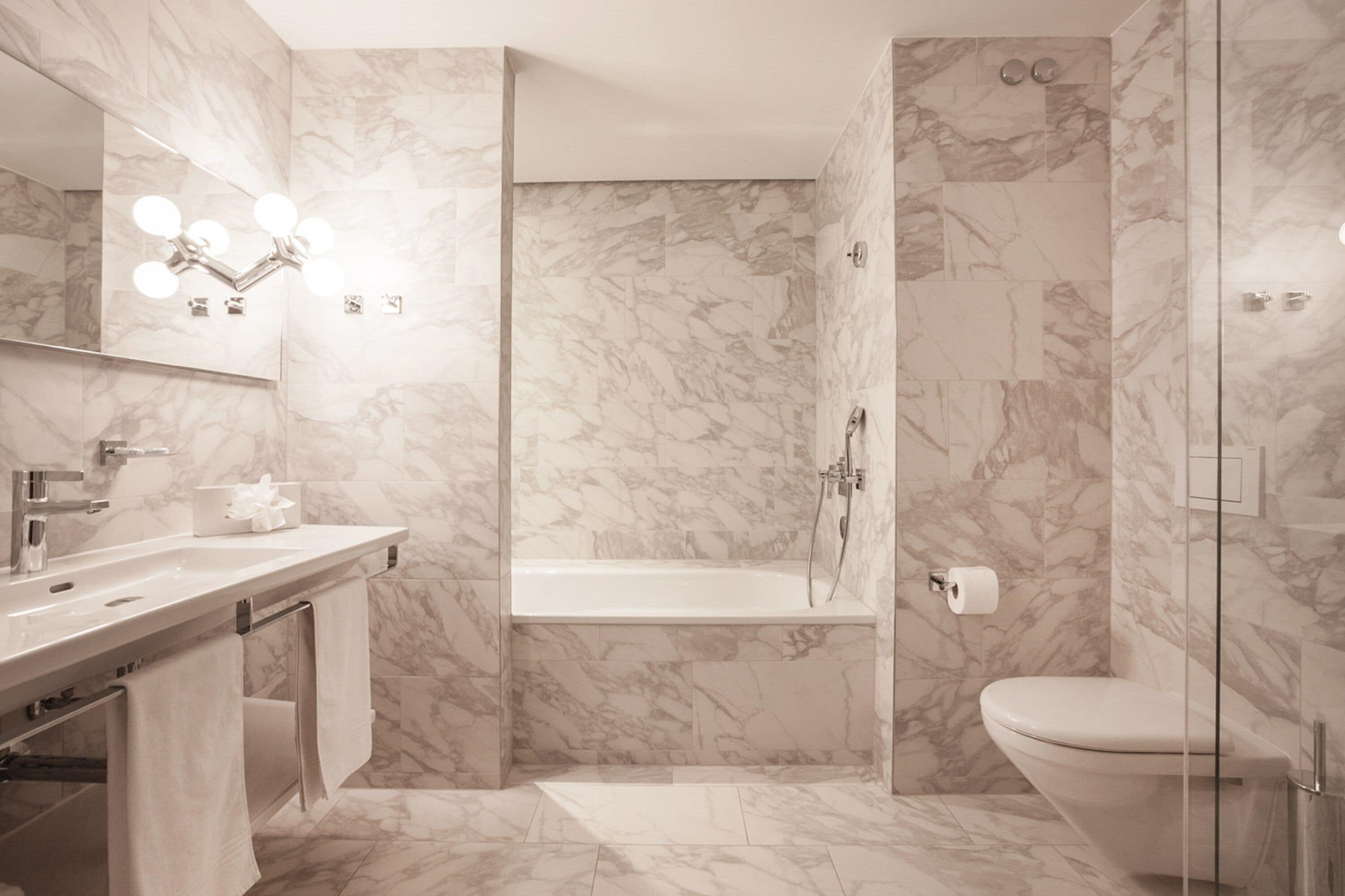 free toiletries, hair dryer, bathrobes, slippers