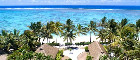 Uitzicht op strand/zee