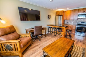 Suite, 1 King Bed, Non Smoking, Kitchen (Dining Table;Sofabed; Full Kitchen) | In-room safe, desk, blackout drapes, iron/ironing board