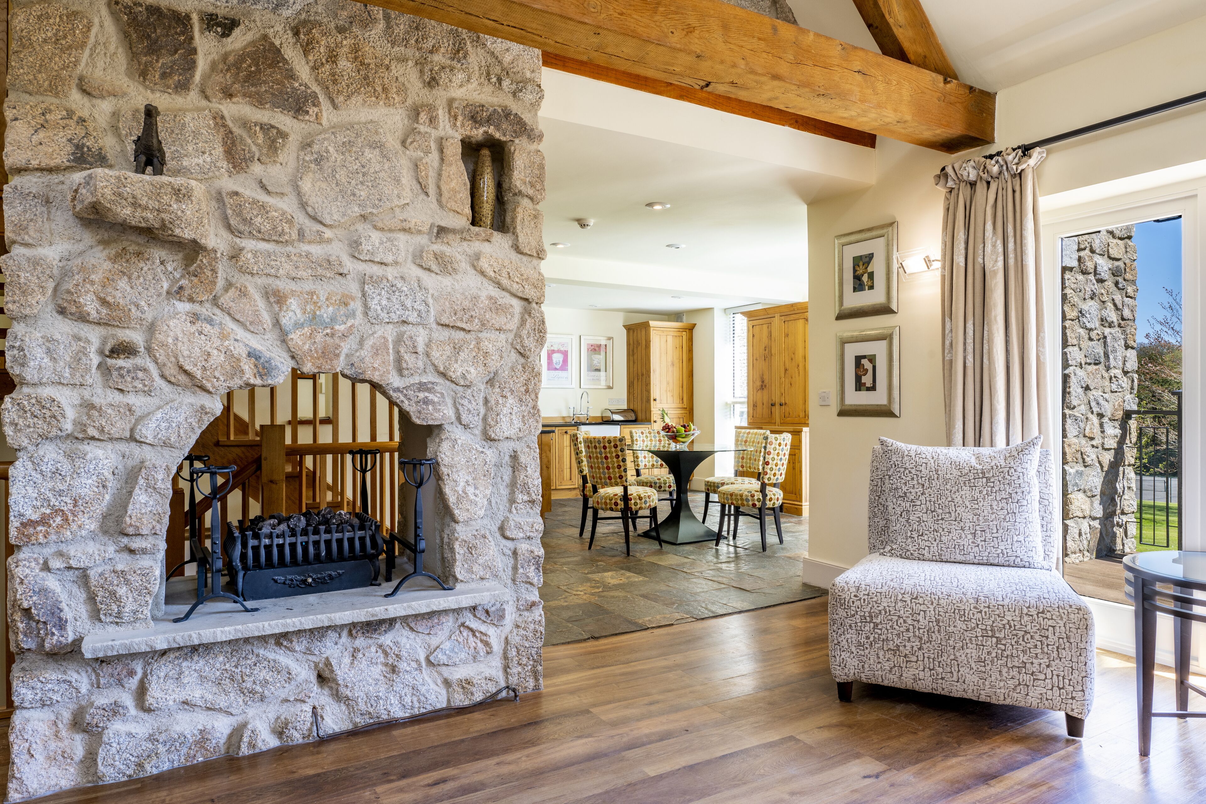 castle lodge | living area | 42-inch smart tv with digital channels, tv, toys