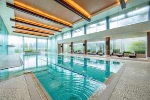 8 indoor pools, 2 outdoor pools