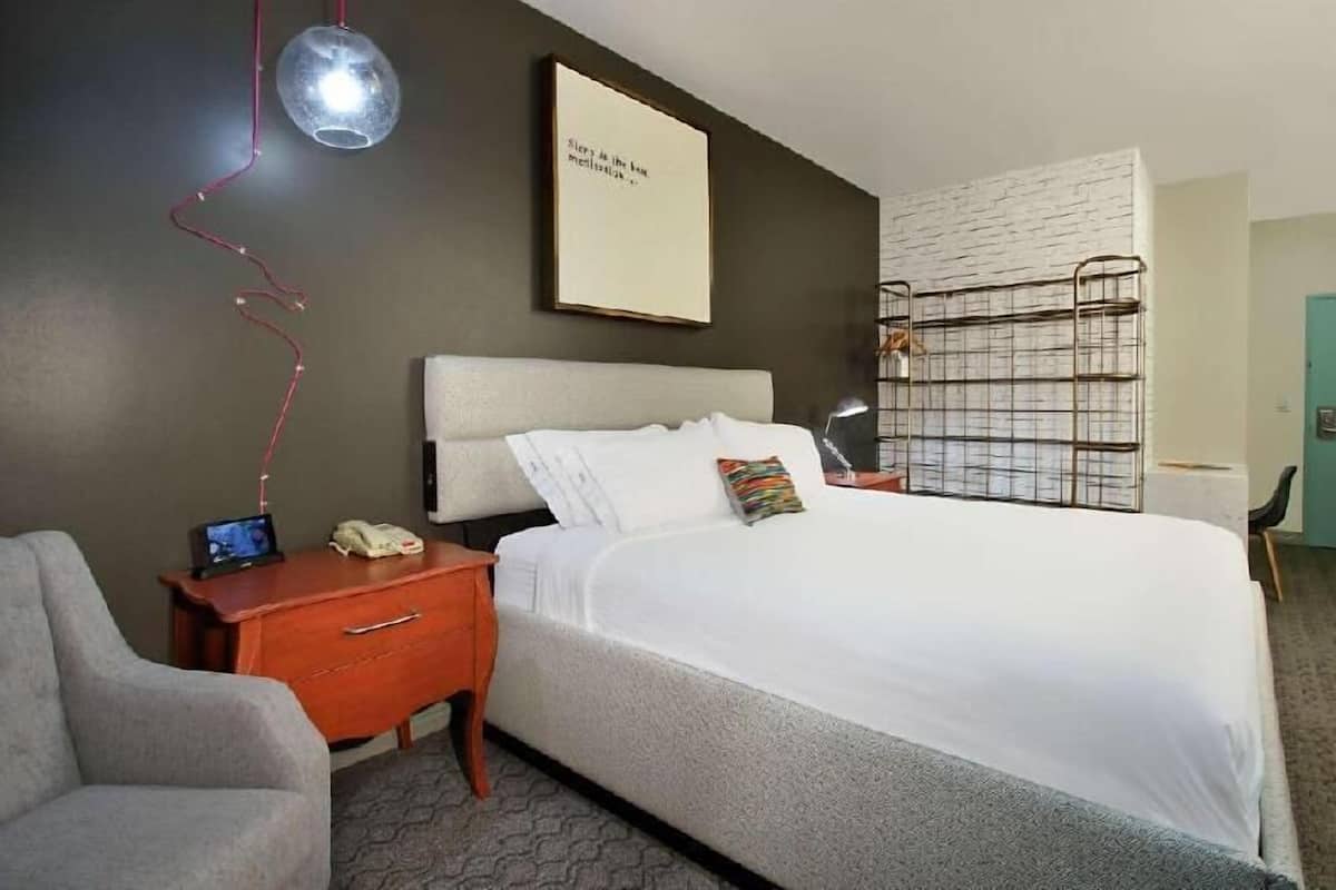 Desk, blackout curtains, iron/ironing board, free WiFi