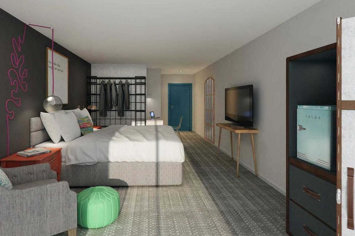 Desk, blackout curtains, iron/ironing board, free WiFi
