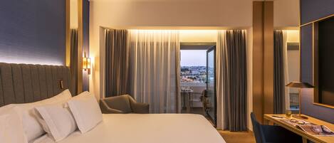 Ropa de cama de alta calidad y minibar