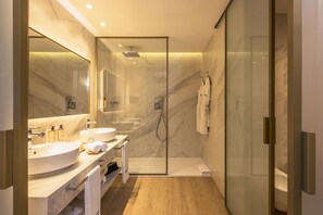 Shower, rainfall showerhead, eco-friendly toiletries, hair dryer - Barcelo Tanger (Tangier)