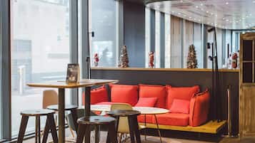 22-inch flat-screen TV with satellite channels, TV