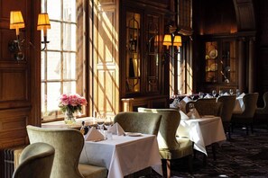 Lunch, dinner served; French cuisine, garden views 