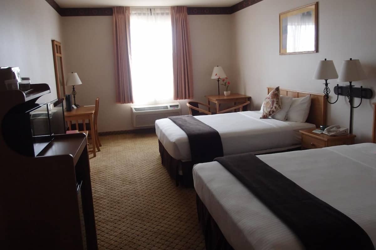 Standard Room, 2 Queen Beds, Non Smoking | Iron/ironing board, free cots/infant beds, rollaway beds, free WiFi