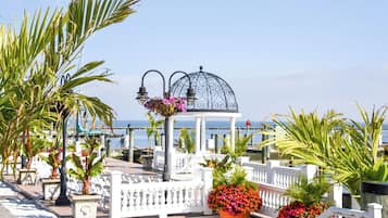 Outdoor wedding area