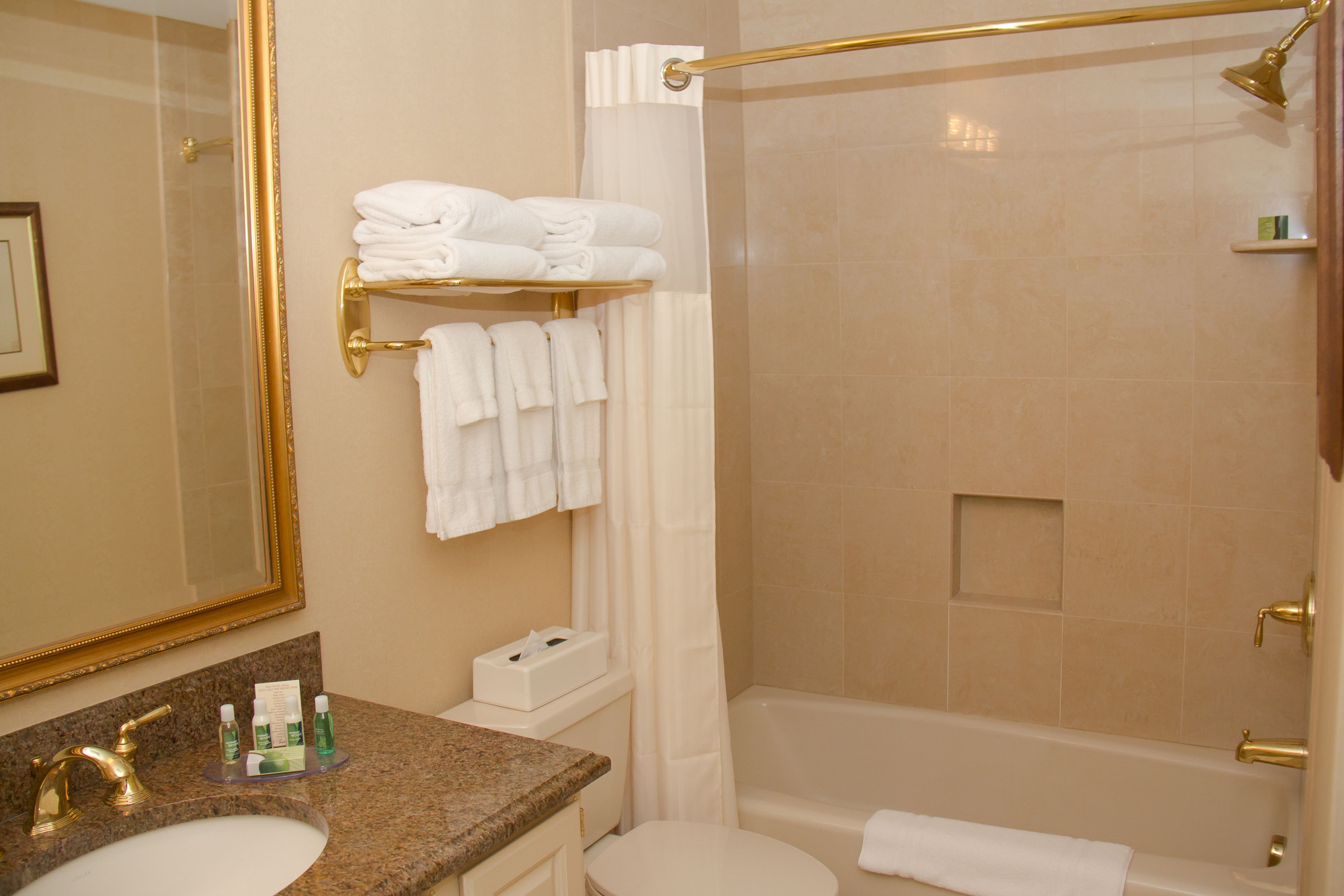 suite, 1 queen bed with sofa bed, corner | bathroom | free toiletries, hair dryer, towels