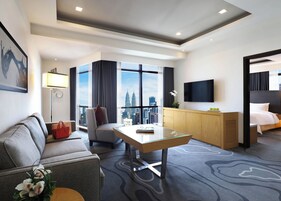 42-inch LCD TV with satellite channels, TV