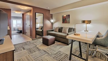 Junior Suite, One King Bed | Down comforters, desk, laptop workspace, iron/ironing board