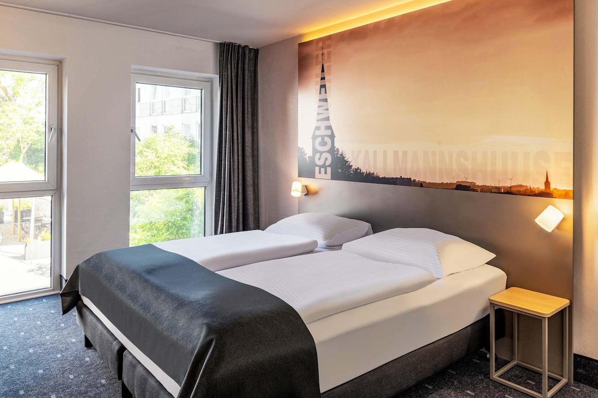 Habitación doble | Escritorio, cortinas opacas, sistema de insonorización y wifi gratis