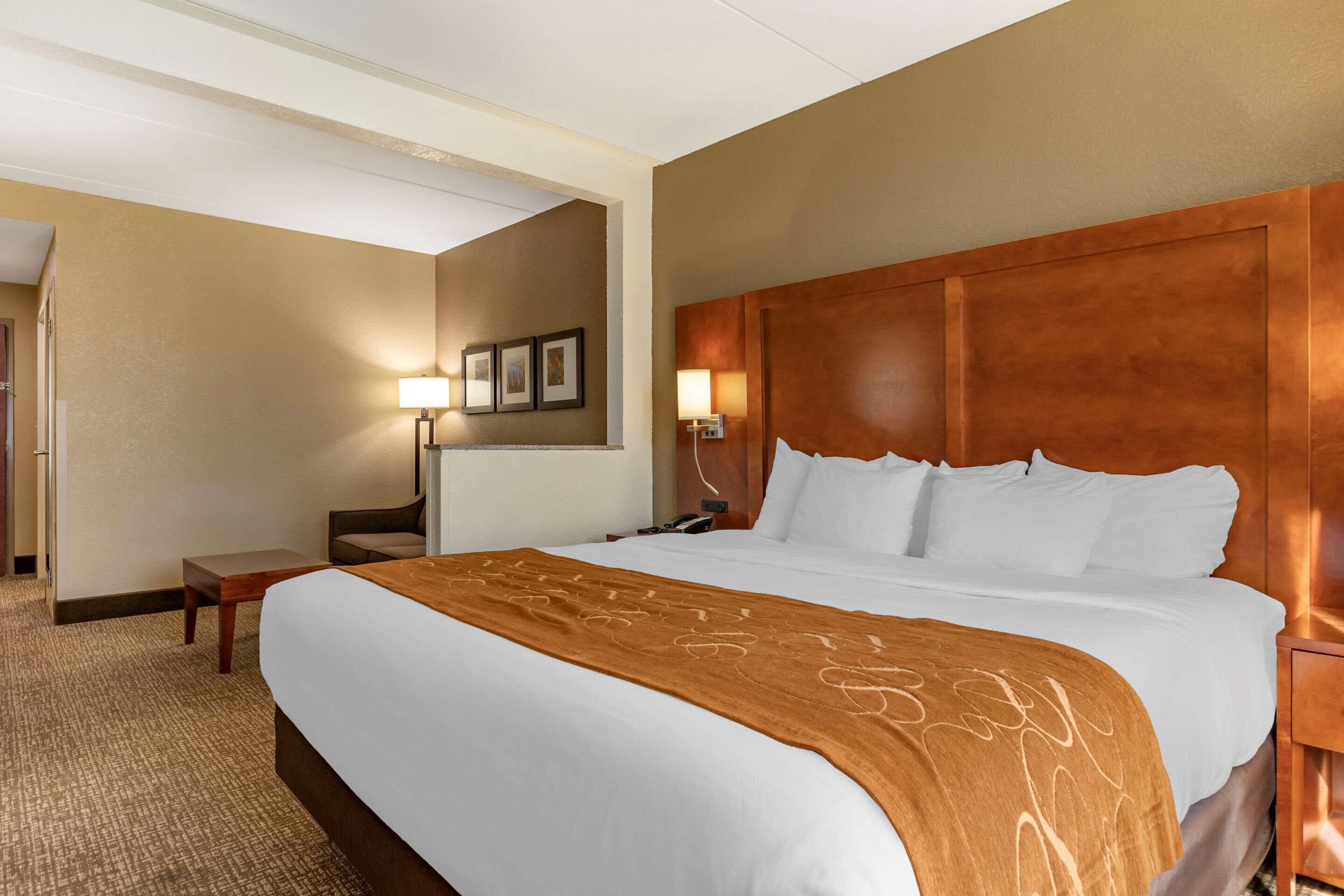 suite, 1 king bed, non smoking | in-room safe, desk, blackout curtains, iron/ironing board