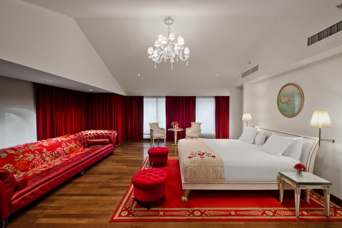 Sábanas de algodón egipcio, ropa de cama de alta calidad y minibar
