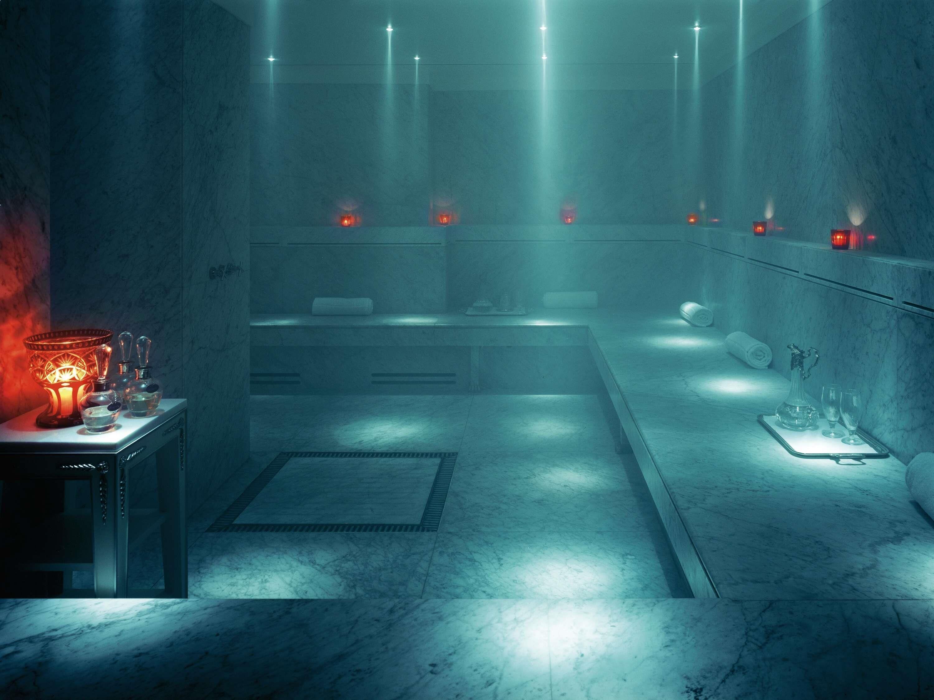 Un sauna, baño turco, baño turco/hammam, tratamientos corporales